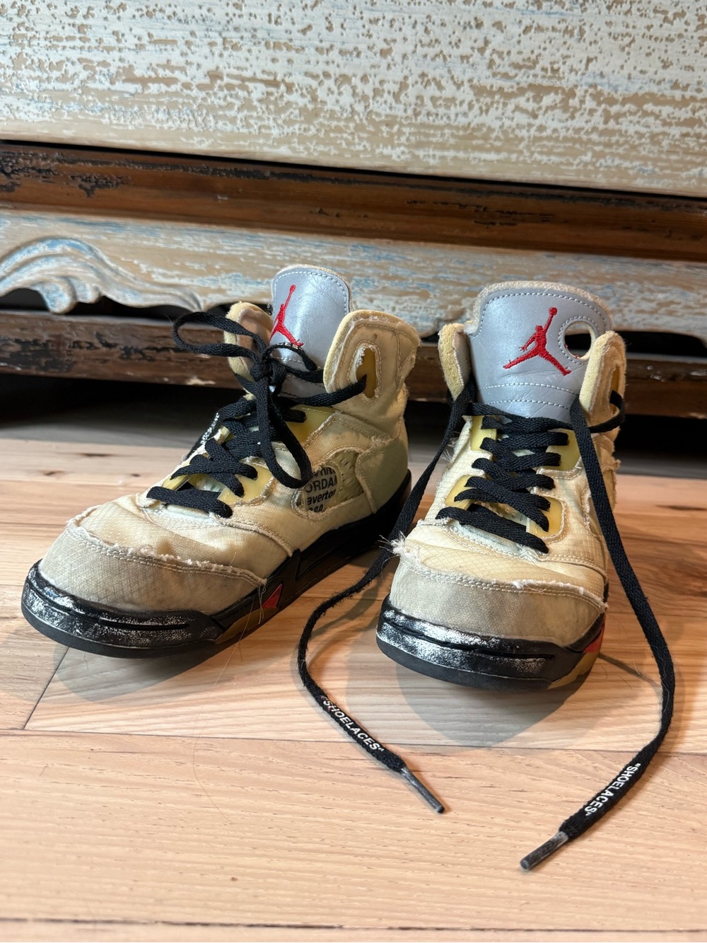Kids  Off-White x Air Jordan 5 Retro SP PS 'Sail'